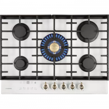 Варочная поверхность HIBERG VM 7155 W Цвет: белый - Встраиваемая бытовая техника для кухни