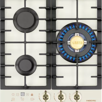 Варочная поверхность HIBERG VM 4235 Y Цвет: бежевый - Встраиваемая бытовая техника для кухни