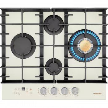 Варочная поверхность HIBERG VM 6245 Y Цвет: бежевый - Встраиваемая бытовая техника для кухни