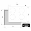 Индукционная варочная поверхность LEX EVI 640 F BL - Встраиваемая бытовая техника для кухни 