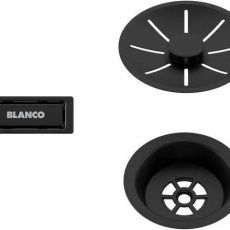 Набор декоративных элементов BLANCO C-overflow и InFino в черном матовом цвете (одна чаша) 239975 - Встраиваемая бытовая техника для кухни 