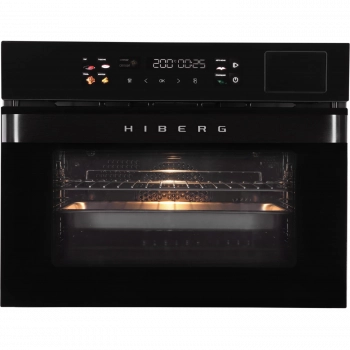 Духовой шкаф HIBERG S-VMF 5515 B SMART Цвет: черный - Встраиваемая бытовая техника для кухни 