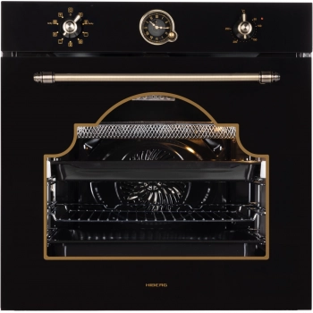 Духовой шкаф HIBERG VM 6392 BR Цвет: черный / прозрачный - Встраиваемая бытовая техника для кухни 