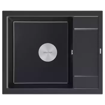 Мойка Paulmark FLUGEN 50-600 PM216050-BLM, черный металлик - Встраиваемая бытовая техника для кухни 